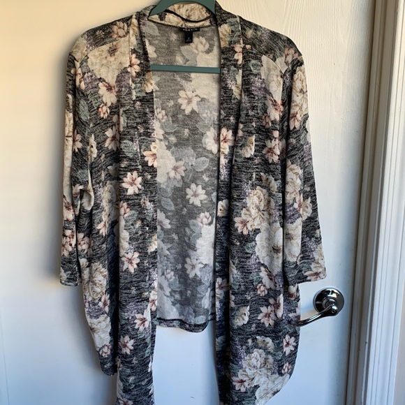 3/4 sleeves lightweight open front sweater - Picture 1 of 4